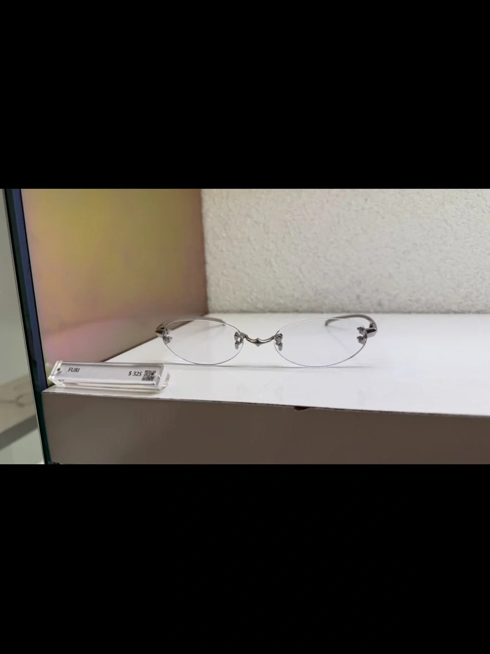 GENTLE MONSTER Furi Silver Rimless Oval Clear Glasses
